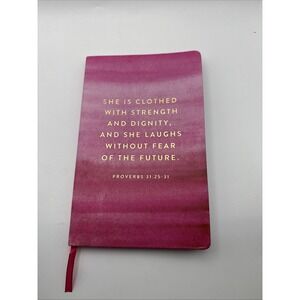Eccolo She Is Clothed in Strength and Dignity Journal Notebook with Bookmark